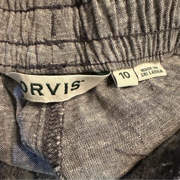 Orvis Relaxed Fit Linen blended Pull On Pants Womens Size 10 (a4 - Picture 9 of 11
